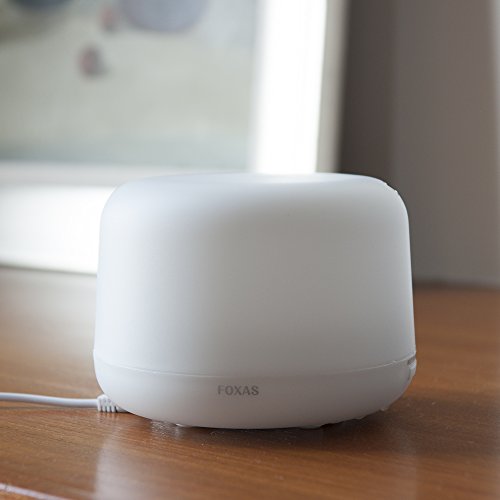 Aroma Diffuser 300ml Luftbefeuchter FOXAS Ultraschall Duftzerstäuber Air Humidifier Aromatherapy Essential Oil Diffuser 7 Farben LED Licht Farbwechsel - 7