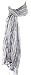 Produktbild Herren Crinkle Schal hellblau weiss 100% Baumwolle
