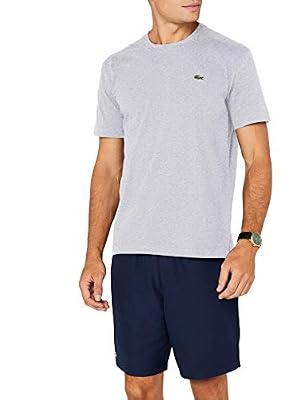 Lacoste - TH7618 - T-Shirt - Homme - Gris (Argent Chiné CCA) - FR:4 (M)