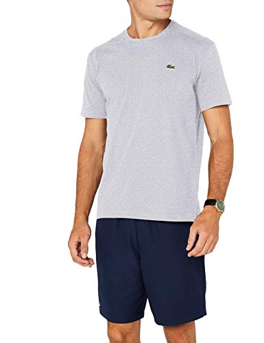 Lacoste TH7618, Camiseta para Hombre, Gris (Argent Chiné Cca), X-Small (Talla del fabricante: 2)