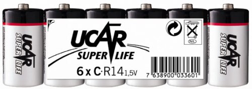 Preisvergleich Produktbild Ucar Super Life Batterie C Baby 6er Pack