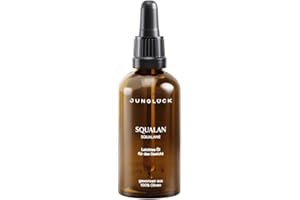 ‎JUNGLÜCK JUNGLÜCK Squalan - Vegan | Squalane Leichtes Pflegeöl für eine gesunde Hautschutzbarriere | Bewahrt die Haut vor Feuchtigkeitsverlust - Rein Pflanzliches Squalan Öl zu 100% aus Oliven