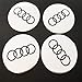 Produktbild Aftermarket Aufkleber für Audi Replica, Alufelgen, Nabenkappen, 55 mm, aus Stahl, silberfarben, 4 Stück