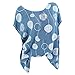 Produktbild JYJM 2019 Frauen Casual Tops Frauen Plus Size Casual Dot Print Kurzarm Bluse Shirt Tops Damen Sweatshirt Mode Herbst Winter Einfarbig Pullover Oversize Elegant Langarm Casual Solid Unregelmäßiger