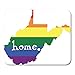 Produktbild Gaming Mauspads Gaming Mouse Pad America West Virginia Gay Pride State Sign American Country Decal Equality Flag 11.8"x 9.8" Decor Office Computer Accessories Nonslip Rubber Backing Mousepad Mouse Mat