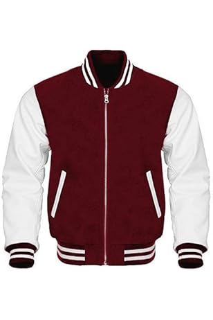 Buy fabitto Varsity-Style Long sleeve Bomber Jacket for Men (Full  
