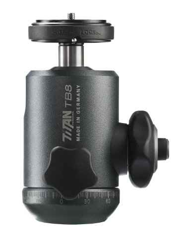 Cullmann Titan TB8.2 Professional Ball Head with OX615 PinLock Camera Plate and Friction adjustment Max Load 74.5 lbs for Camera DSLR Medium Format DV from Canon Nikon Sony Fuji  Hasselbad Leica S  e.g. Canon EOS 5D Mark IV 1D X Mark II Nikon D5 D500 D810 Fujifilm GFX 50S