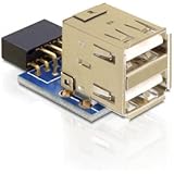 DELOCK MBz USB Pinheader Bu > 2x USB2.0-A Bu V