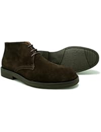 Pielsa 1363 Botín Yale - Botín de cordoneras color marrón con piso de goma