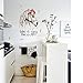Produktbild Prevently Saflor Pferd Aufkleber PVC Wandsticker, Wohnzimmer Schlafzimmer Entfernbare Fenstersticker Wandtattoos Wandbilder 50 * 70CM