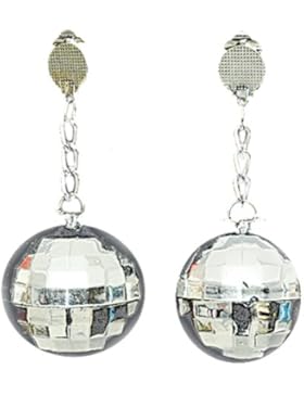 Ohrringe Discokugel, silber