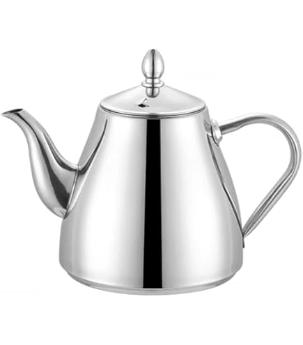 Théière Turque Gambit 0,9L En Acier Inoxydable - Design Traditionnel, Durable Et Facile D’entretien | Parfaite Pour Le Thé à La Turque