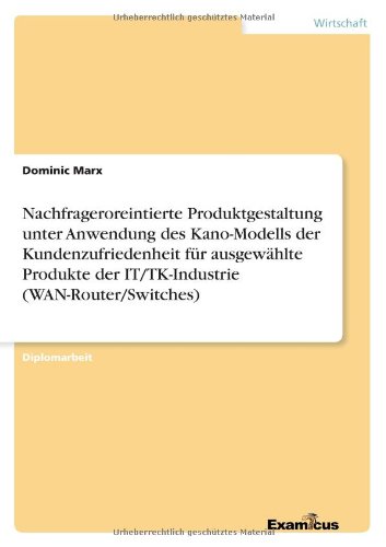 Nachfrageroreintierte Produktgestaltung unter Anwendung des Kano-Modells der Kundenzufriedenheit für ausgewählte Produkte der IT/TK-Industrie (WAN-Router/Switches)