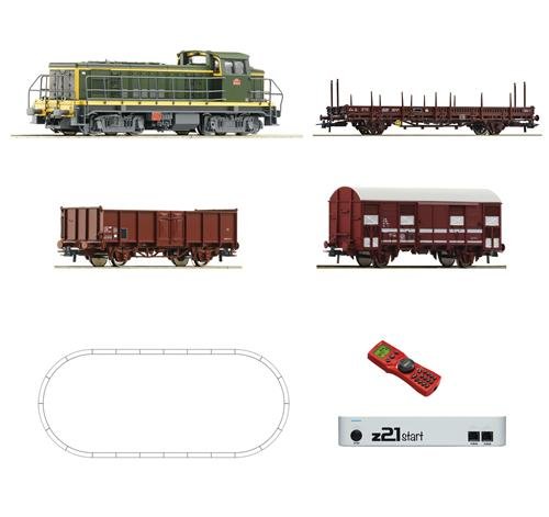 Preisvergleich Produktbild Roco 51300 Digital z21® Start Set: Diesellok BB63000 mit Güterzug SNCF