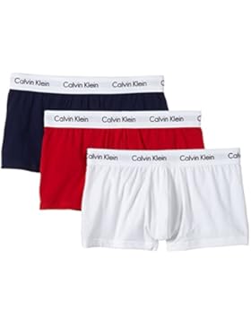 Calvin Klein 3 Pack Low Rise Herren Boxershorts Mehrfarbig