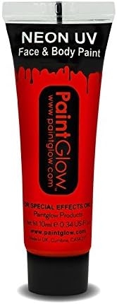 Neon UV Face & Body Paint Red