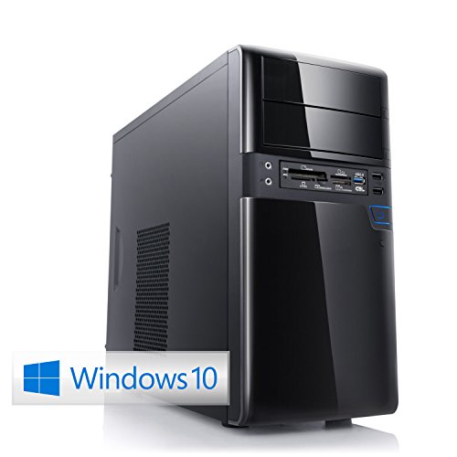 CSL Multimedia PC Sprint X5806 (Quad) inkl. Windows 10 - AMD A8-7650K 4x 3300 MHz, 8 GB RAM, 1000 GB SATA, Radeon HD R7, DVD-RW, CardReader, Gigabit LAN, USB 3.1