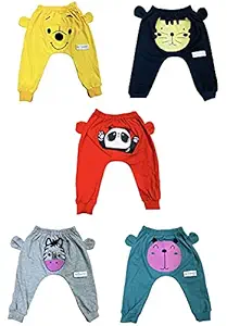 Fareto Baby Boys & Baby Girls Super Soft Pajamas| Pants (Pack of 5) (12-18 Months)