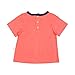 Origany Baby Girls' Nautical Placement Print Top 6-12 Months Orange-Blue