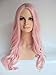 Deluxe Long Curly Pastel Pink Heat Resistant High Fashion Celebrity Wig