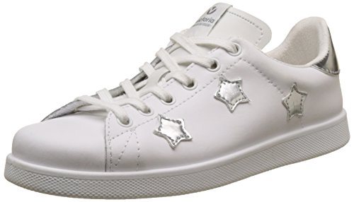 Victoria Deportivo Basket Aplicacion Estrellas, Zapatillas para Mujer, Plateado (Plata), 38 EU