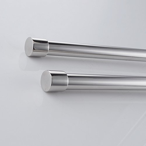 KES Badetuchstange mit 2 bewegliche, aus hochwertigem Edelstahl, zur Wandmontage, Chrome, A2102S2 - 8