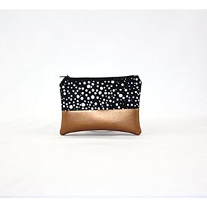 Mini Tasche - Sky Dots mit Kupfer Kunstleder