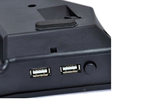 K-20 Notebook Kühler Pad Cooler Ständer mit 20cm Lüfter 2x USB Hub für 15,6″ 17,3″ 18″ 19″Zoll - 2