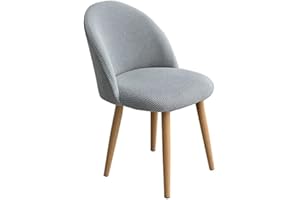 POIUYT Coprisedia con Schienale 4/6 Pezzi Fodere Coprisedia Elasticizzato Elegante per Sala da Pranzo Ufficio Coprisedia con Schienale Rotondo Jacqaurd Lavabile (Color : E, Size : 4pcs)