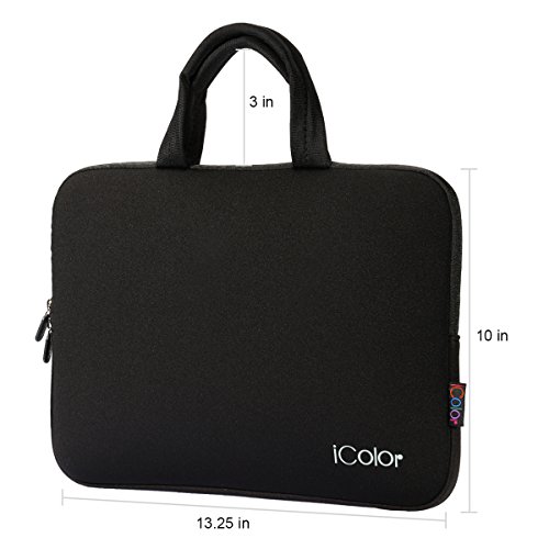 iColor Netbook- und iPad- Tasche Notebooktasche Laptoptasche Schutzhülle für Größe 9,7 10 10,2 Zoll) mit Tragegriff - 2