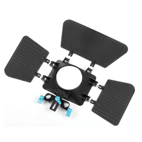 koolertron - Matte Box 15 mm Rod rail de support Pare-soleil pour Appareil photo reflex num  rique DSLR Canon 550D 500D 60D 50D 5D 40D  5D2 5D3 1Ds   Nikon D700 D300 D90 D7000 D5000 D3100 D3000  Fuji  Olympus  Pentax reflex DSLR SLR DC