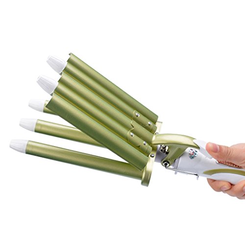 inkint ® Frisur Werkzeuge King Size 5 Barrels Five Rohrverbinder Big Haar-Welle Lockenwickler Locken Lockenstäbe(Nano Titanium Keramik) - 4