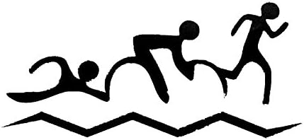 Abstract Triathlon Swim Bike Run Light Switch Sticker Decor Wall Decals 5WS0481