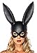 Produktbild Verruchte Hasenmaske von Leg Avenue Bunny Halbmaske Schwarz sexy kinky Rollenspiele, Farbe:Schwarz