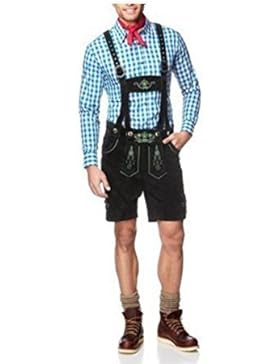 Trachtenlederhose Herren von Wiesenprinz in Schwarz