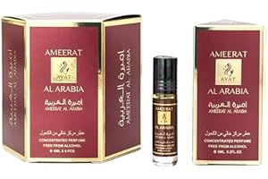 AYAT PERFUMES AYAT Perfume – 6 x 6 ml – Aceite perfumado para hombres y mujeres – Larga duración y comodidad (Ameerat Al Arabia)