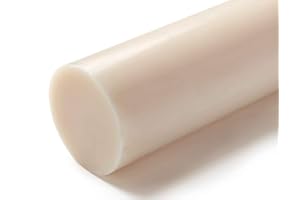 J&A RACING INTERNATIONAL Tige en acétal Blanc naturel 50 mm de diamètre x 300 mm de long Grade A Qualité