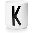 Design Letters Tazzine Caffe con Iniziale (A-Z) | Tazze Colazione Idee Regalo Uomo & Regalo Donna | Porcellana Tazzine Caffe 