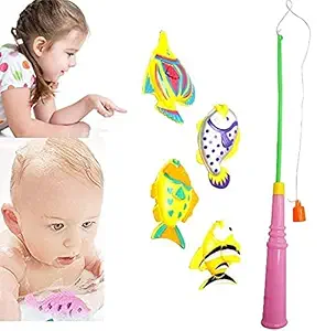 Prime Magnetic Fish Catching Game with Fishing Rod and Colourful Fishes Role Play Toys for Kids Boys and Girls Pack of 1