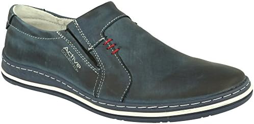 Polbut 334 Smooth Leather, Men's Mocassins (40 EU, Navy Blue)