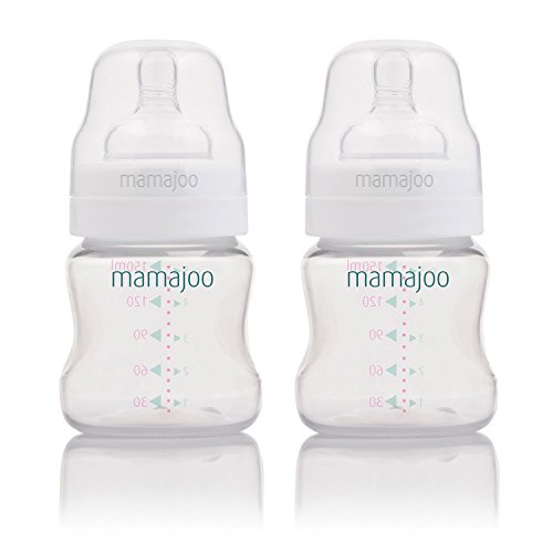 Mamajoo BPA Free PP Anti-Colic Valve System Feeding Bottle (150 ml, Pack of 2)
