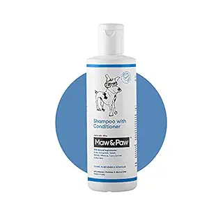 Maw & Paw Natural Shampoo with Conditioner for Dogs - Restores Dry and Itchy Skin, Removes Dandruff and Moisturises Coat and Skin - Paraben Free, pH Balanced- 200 Ml (Pack of 1)