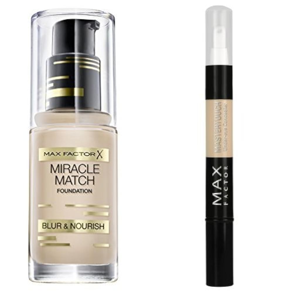 Max factor mastertouch. Max factor miracle match foundation. mastertouch concealer, max factor ivory. max factor miracle match foundation blur nourish. max factor 40 light ivory.