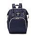 Produktbild mdsqwl Rucksack Multifunktions Laptop Mamabeutel Große Kapazität Mutter und Kind Frauen Rucksack Mode Reiserucksack , Dunkelblau