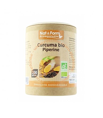 Nat & Form Curcuma Piperine Bio 200 gélules