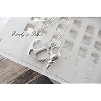 Gliederkette Ankerkette Muschel versilbert MatrosenLiebe