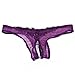 Produktbild Unterwäsche Dessous lingerie Damen,Yanhoo Heiße Mode Frauen Lustige Dessous Dessous G-String Knickers Unterwäsche mit offenem Schritt Thongs Höschen (Lila, Freie Größe)
