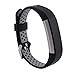 Produktbild Band für Fitbit Versa,BEETEST Mode Silikon Sport Atmungsaktiv Ersatz Armband Smart Armband Uhr Handgelenk Band Strap für Fitbit Alta HR Smartwatch Schwarz + Grau