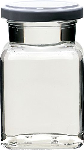 Flaschendiscount 20 leere eckige Einmachgläser „Quadrat“ 150 ml incl. Drehverschluss Silber BLUESEAL, Vorratsgläser, Marmeladengläser, Einkochgläser, Gewürzgläser, Einweckgläser (20, Deckel Silber) - 2