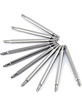 10 Edelstahl Federstege Ø1,3mm Stege Federstifte Uhrenstifte Watch Spring Bar 26 mm